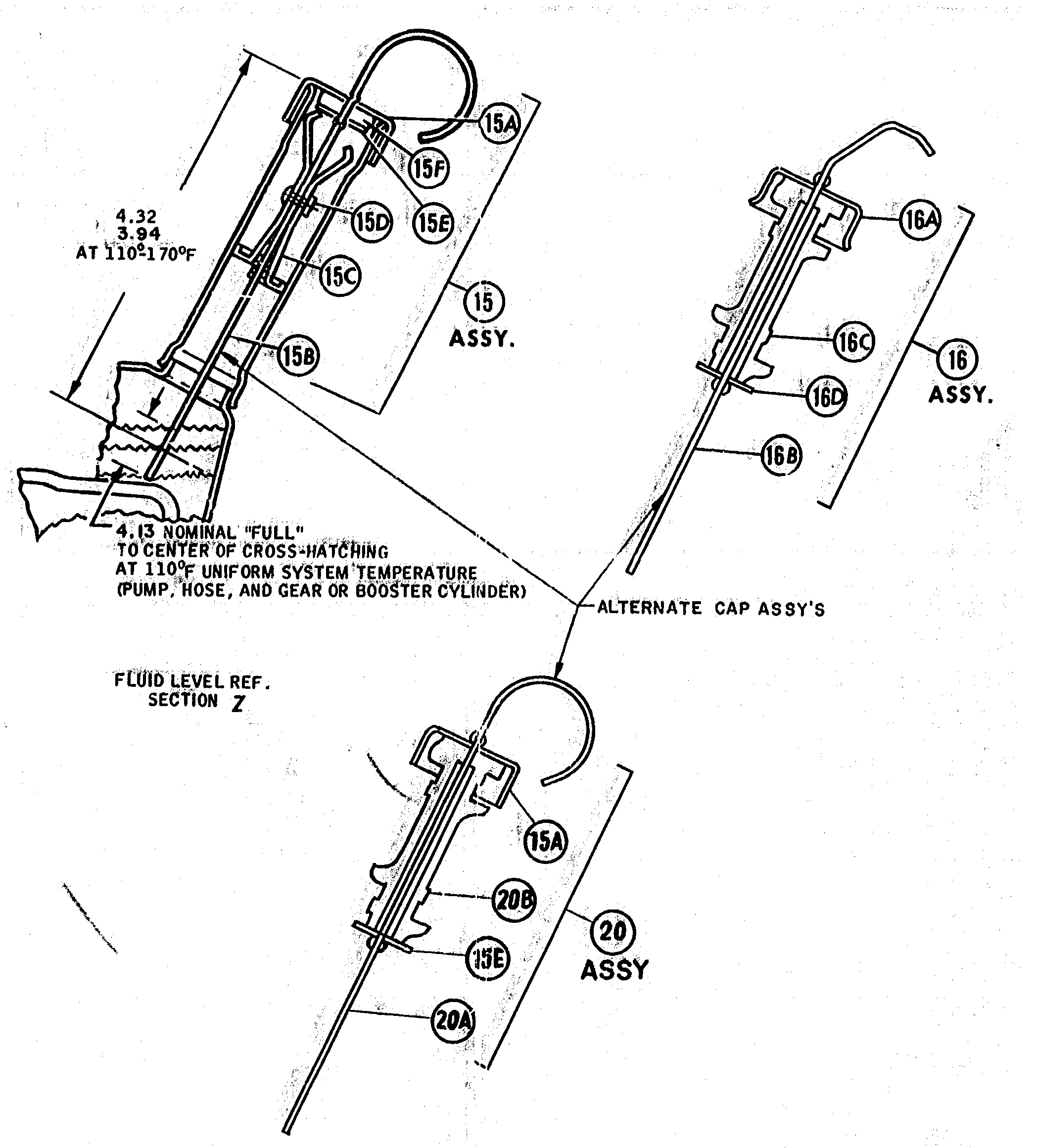 1970 Power Steering Pump dipsticks