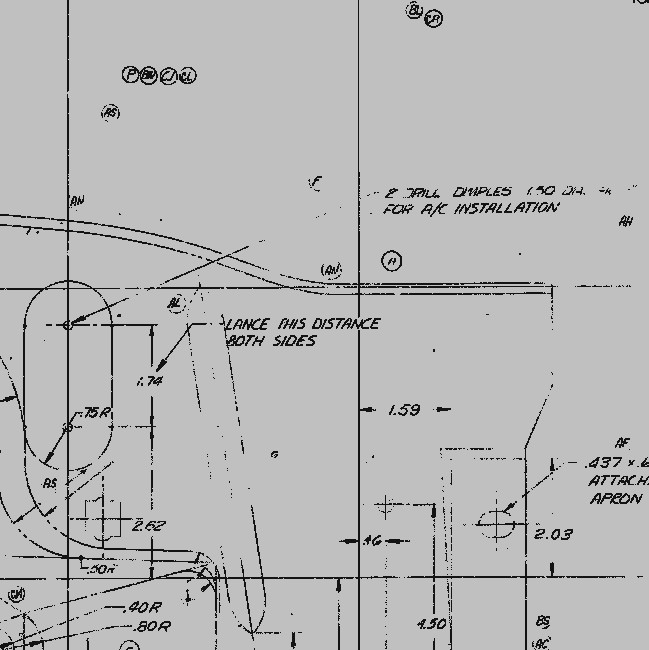 1967-68 Rad support drawing